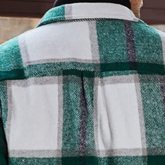 BRAND NEW MENS TRENDY PLAID FLANNEL SHIRT NWT (FALL FASHION) - Picture 4 of 5